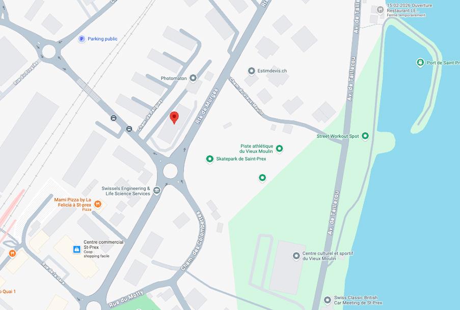 Plan d'accès Saint-Prex