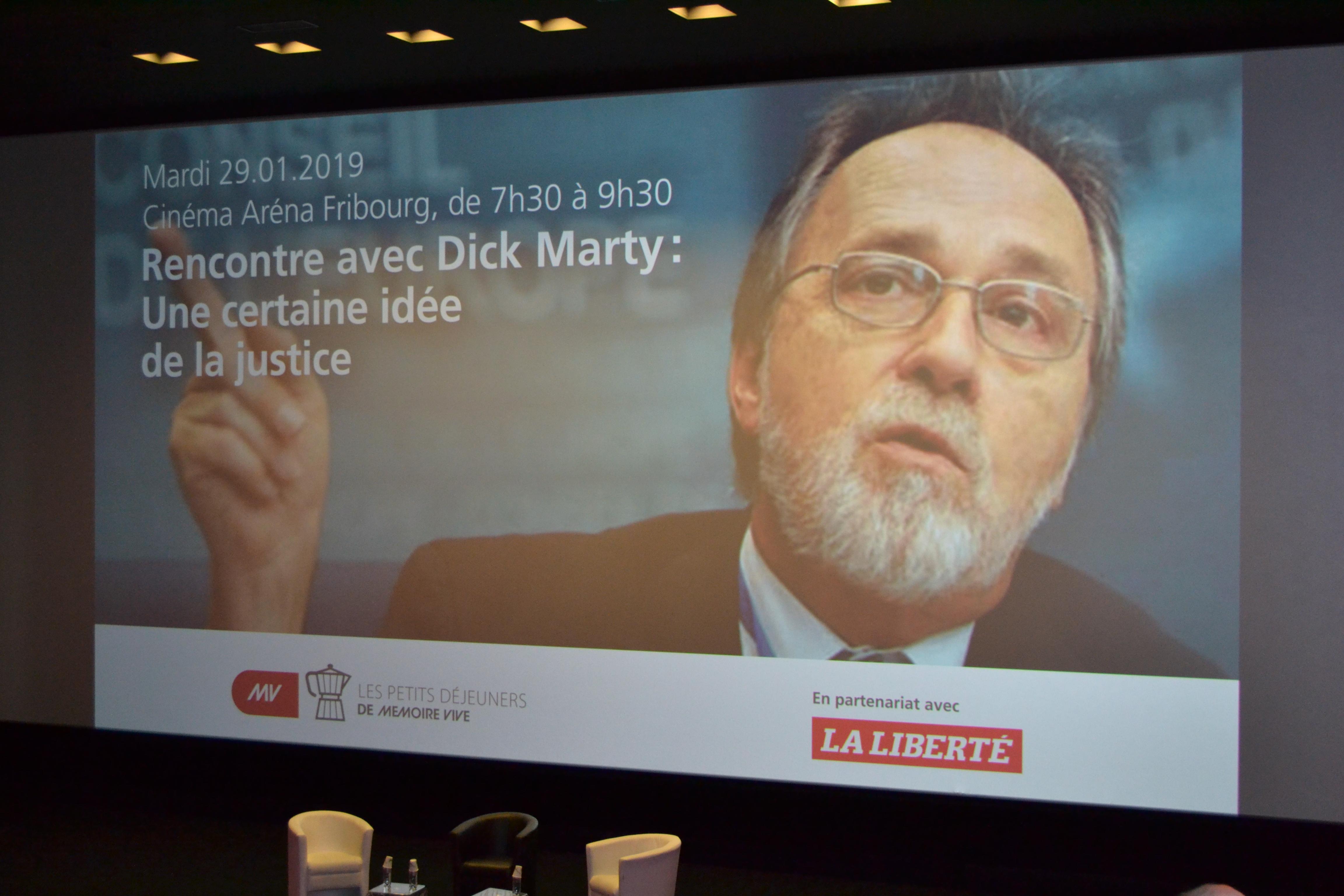 Rencontre avec Dick Marty à Fribourg